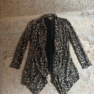 Alberto Makali Animal Print Cardigan SZ S
